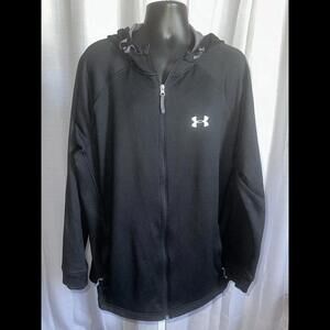 Under Armour Men's Hoodie ColdGear Fleece Front Zip Loose Hooded Jacket 2XL